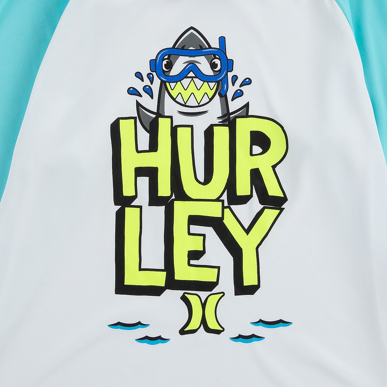Hurley Toddler Boys' Shark Goggle Swim Shirt and Shorts Set                                                                      - view number 3