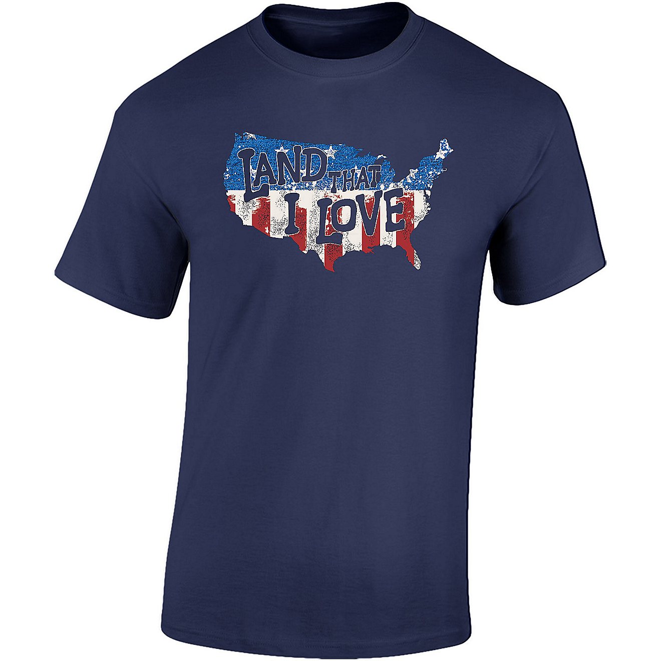 Academy Sports + Outdoors Men's USA Land That I Love T-shirt                                                                     - view number 1