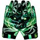 Under Armour Youth F8 Slime Football Gloves                                                                                      - view number 2 image