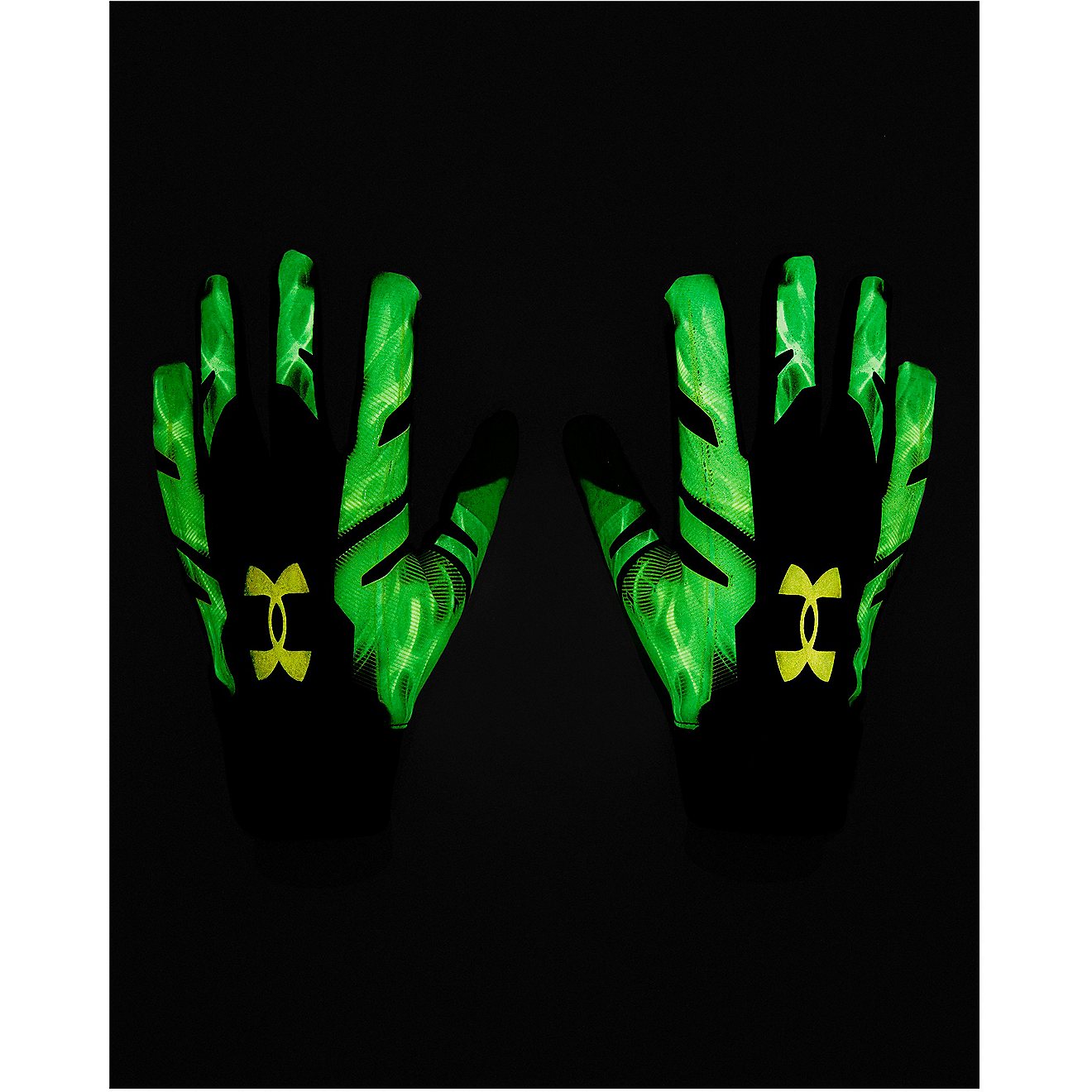 Under Armour Youth F8 Slime Football Gloves                                                                                      - view number 3