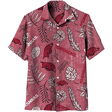 Wes and Willy Men’s University of Arkansas Vintage Floral Print T-shirt