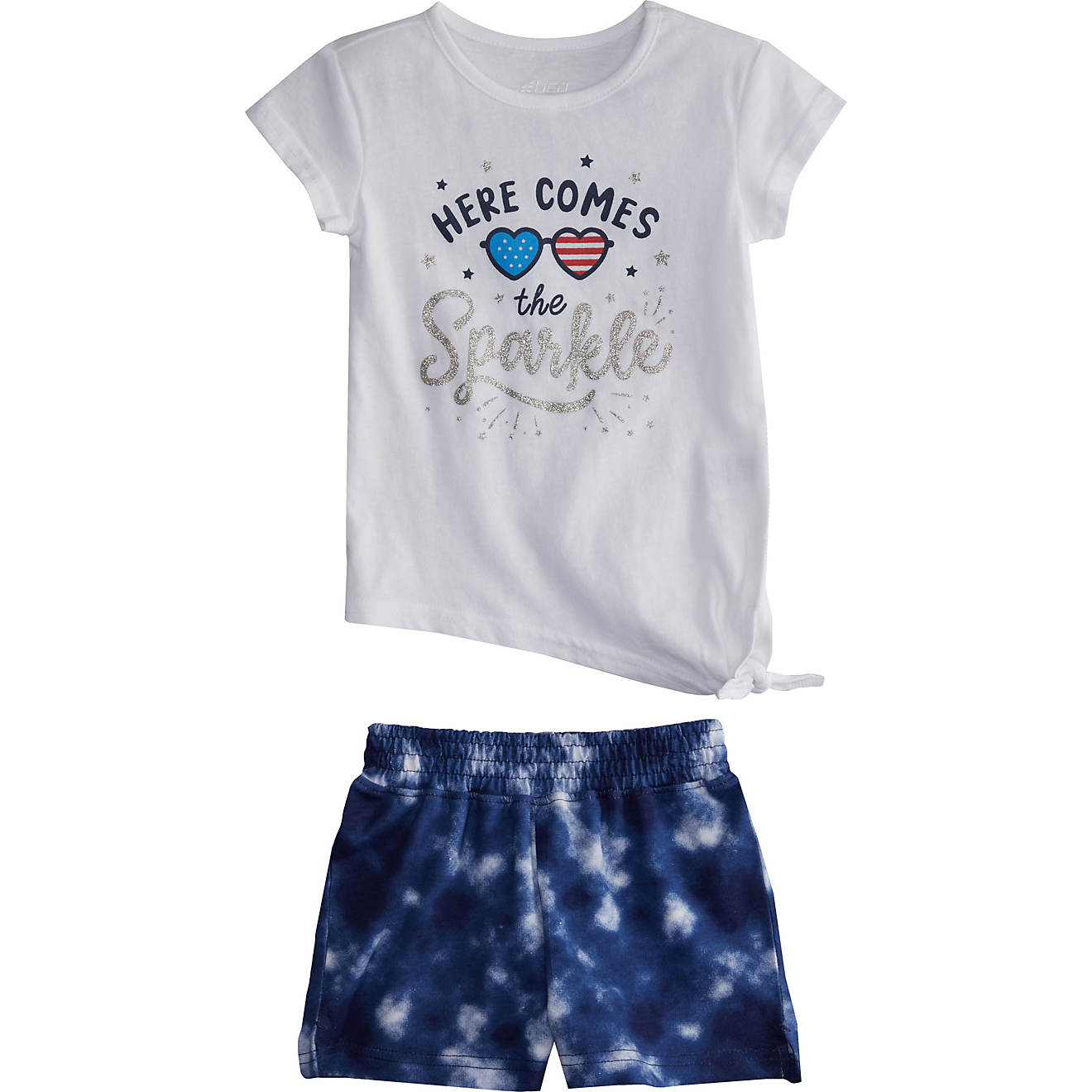 BCG Girls' Sprinkle Tie-Dye FT T-shirt and Shorts Set                                                                            - view number 1