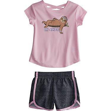 BCG Toddler Girls' Sloth Woven T-shirt and Shorts Set                                                                           