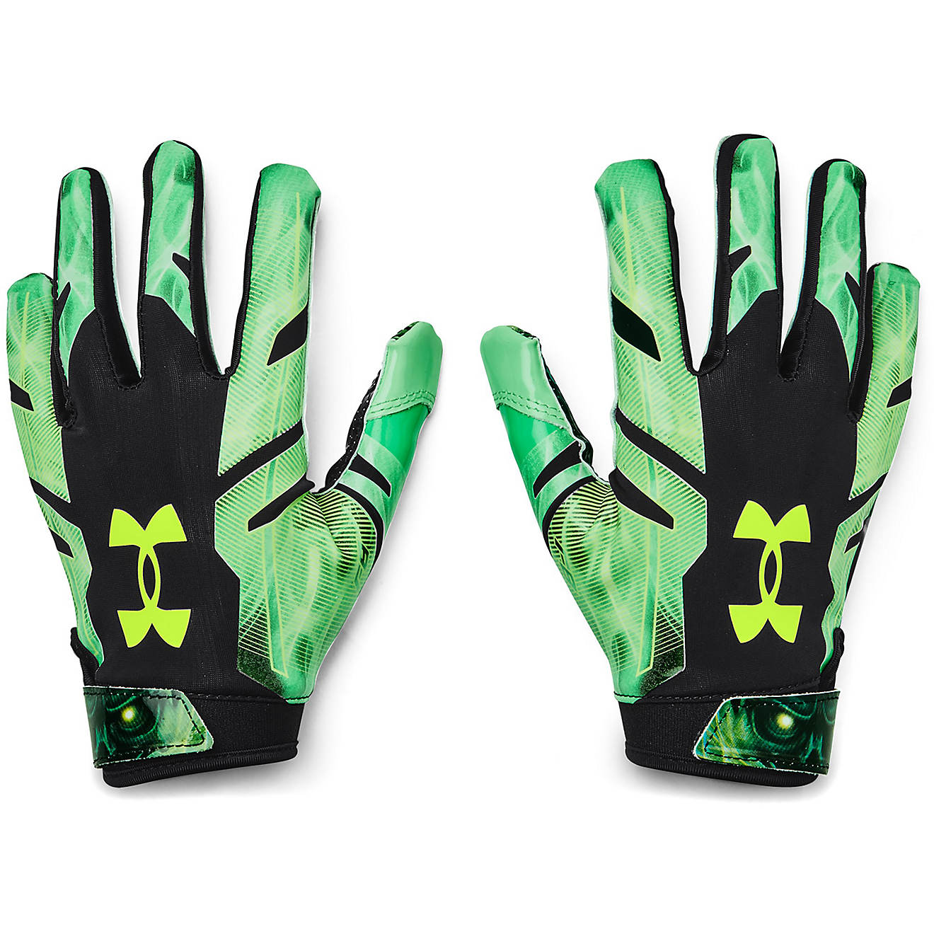Under Armour Youth F8 Slime Football Gloves                                                                                      - view number 1