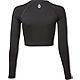 O-Rageous Juniors' Solid Crop Long Sleeve Rash Guard                                                                             - view number 2 image