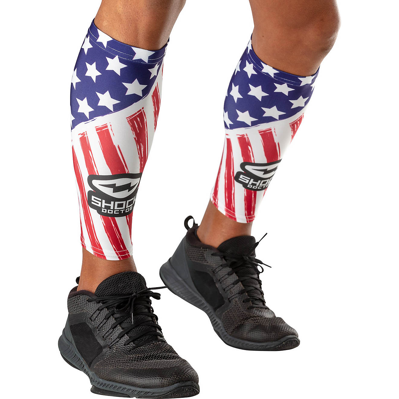 Shock Doctor Youth Stars and Stripes Showtime Calf Sleeve                                                                        - view number 1
