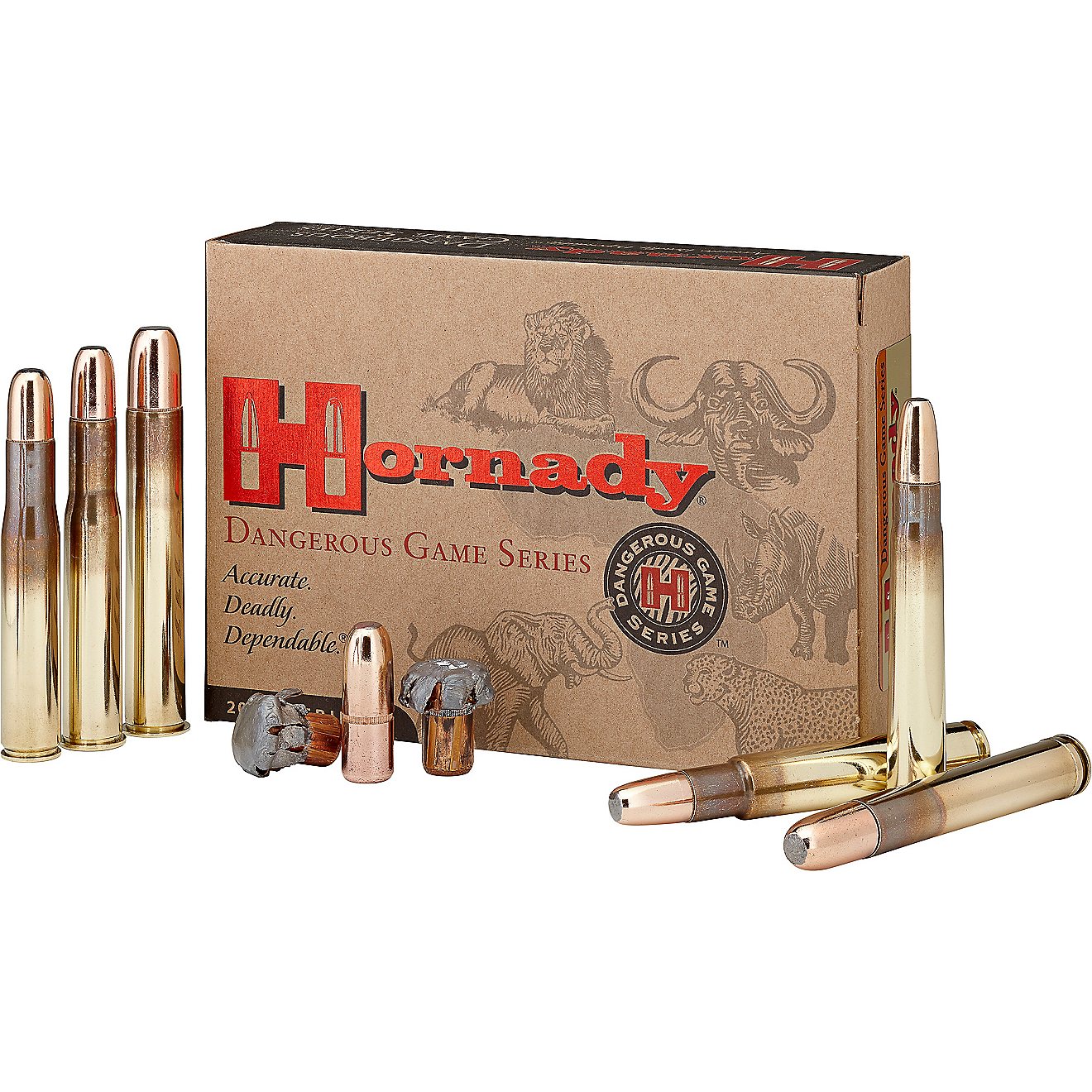 Hornady Dangerous Game 458 Lott 500-Grain Rifle Ammunition - 20 Rounds                                                           - view number 1