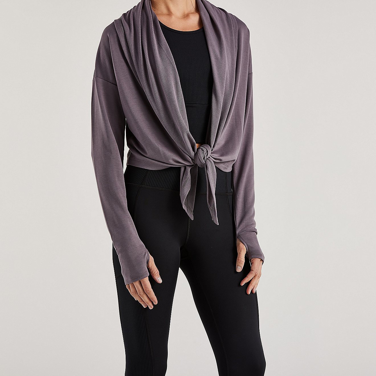 Freely Women's Tie Front Cardigan                                                                                                - view number 4