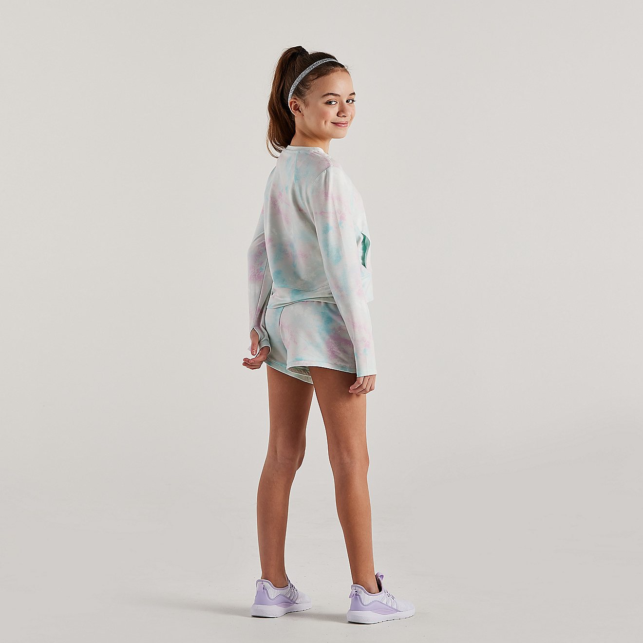 Freely Girls' French Terry Crew Neck Pullover Sweatshirt                                                                         - view number 2