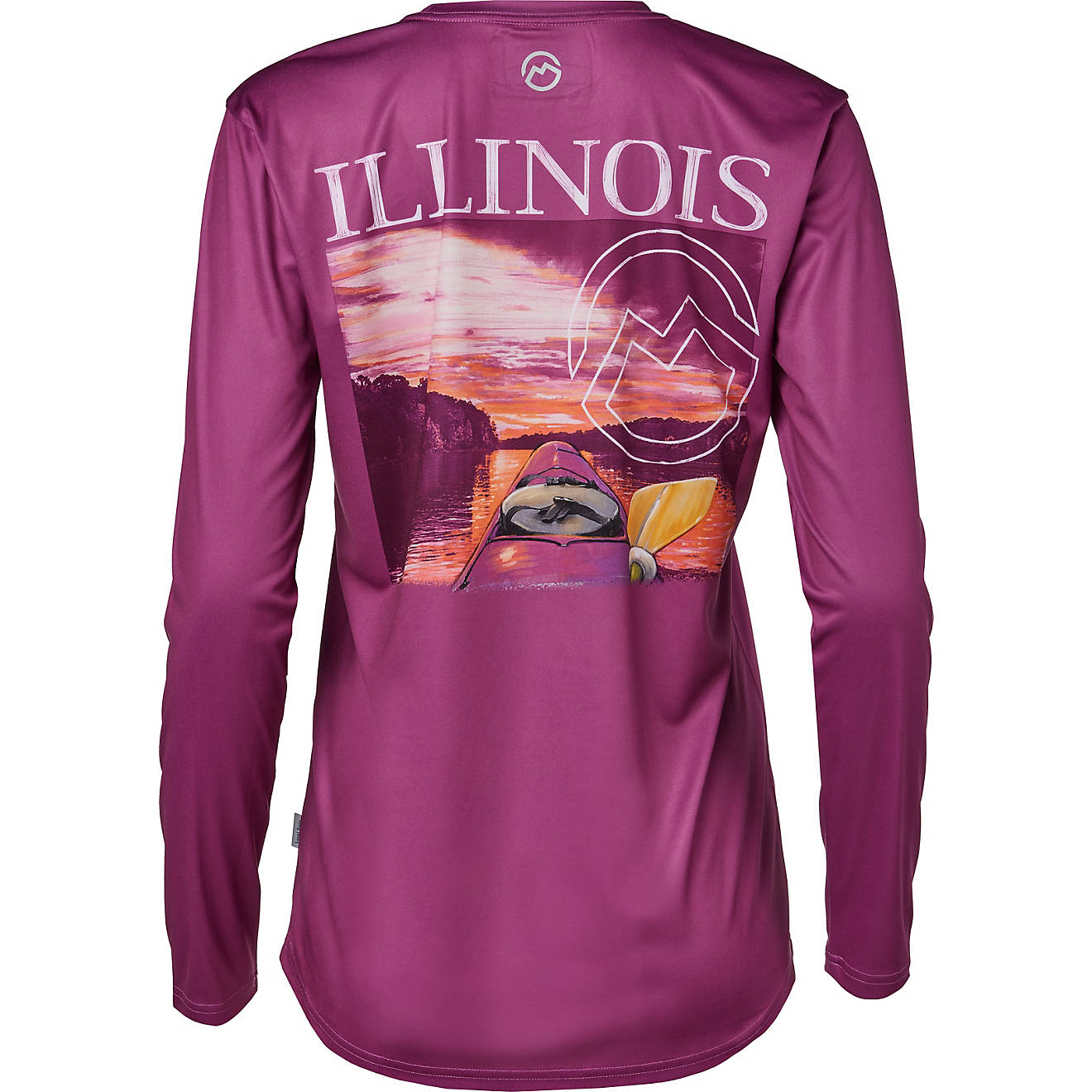 Magellan Outdoors Women's Local State Graphic Illinois Long Sleeve T-shirt                                                       - view number 1