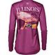 Magellan Outdoors Women's Local State Graphic Illinois Long Sleeve T-shirt                                                       - view number 1 image