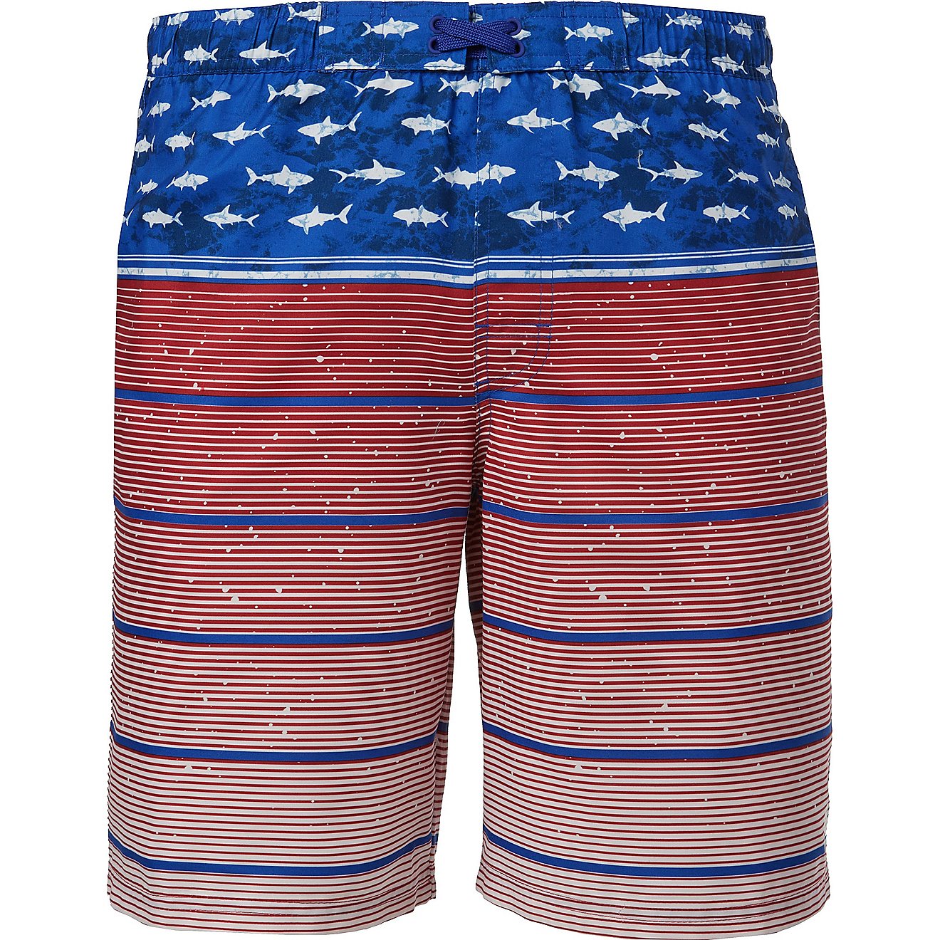 O'Rageous Men's Americana Fish Flag E Boardshorts                                                                                - view number 1