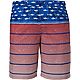 O'Rageous Men's Americana Fish Flag E Boardshorts                                                                                - view number 1 image