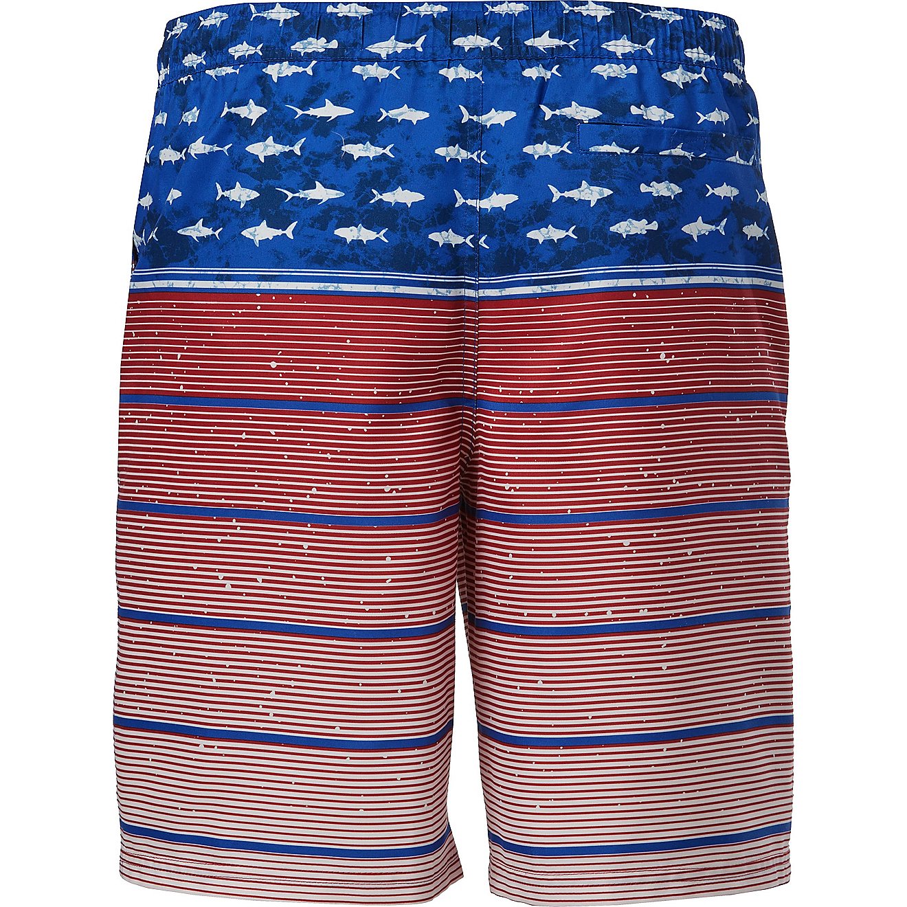 O'Rageous Men's Americana Fish Flag E Boardshorts                                                                                - view number 2