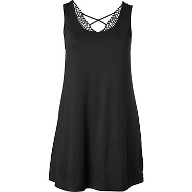 Porto Cruz Women's Plus Crochet Back Dress