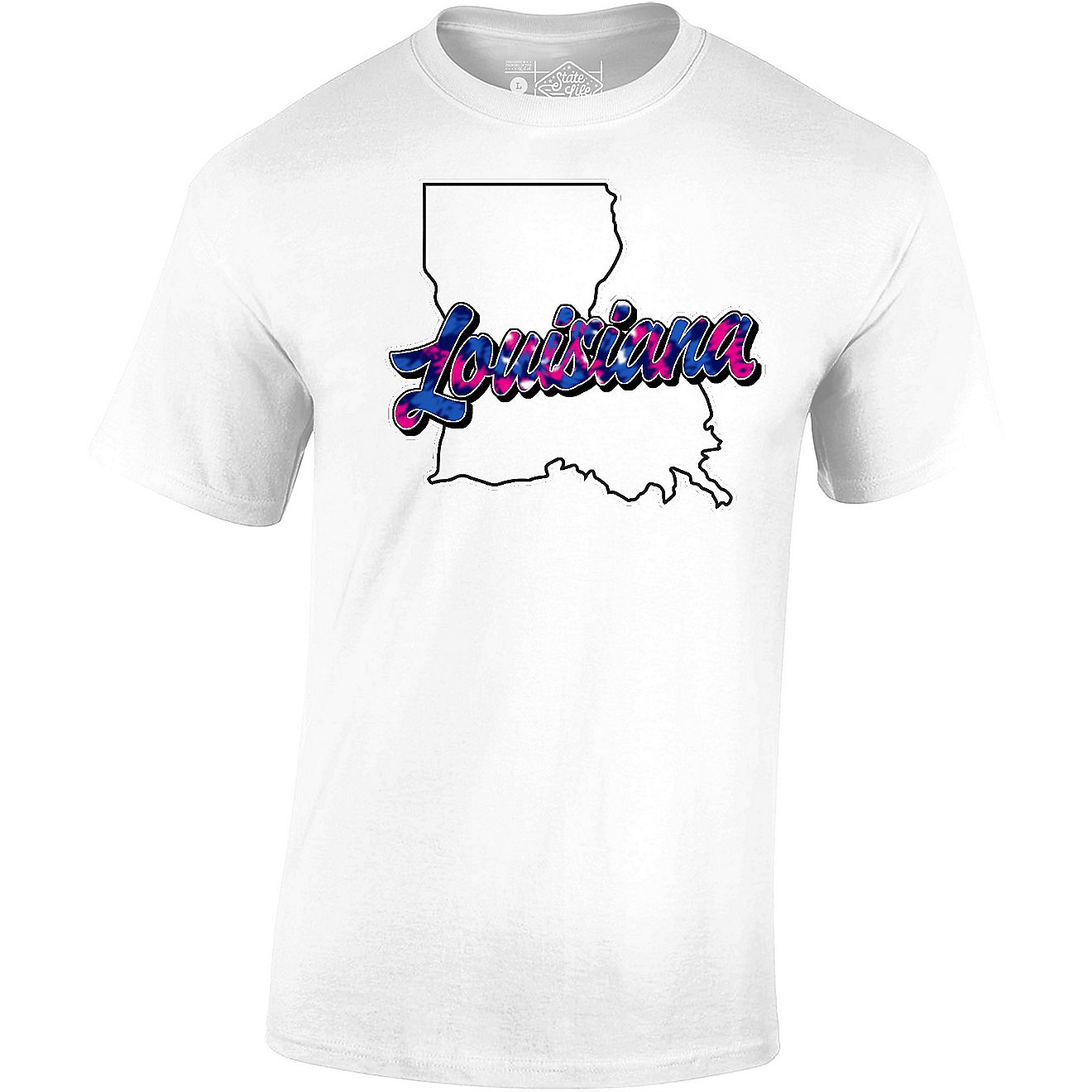 State Life Women's Louisiana Fill Dye Short Sleeve T-shirt                                                                       - view number 1