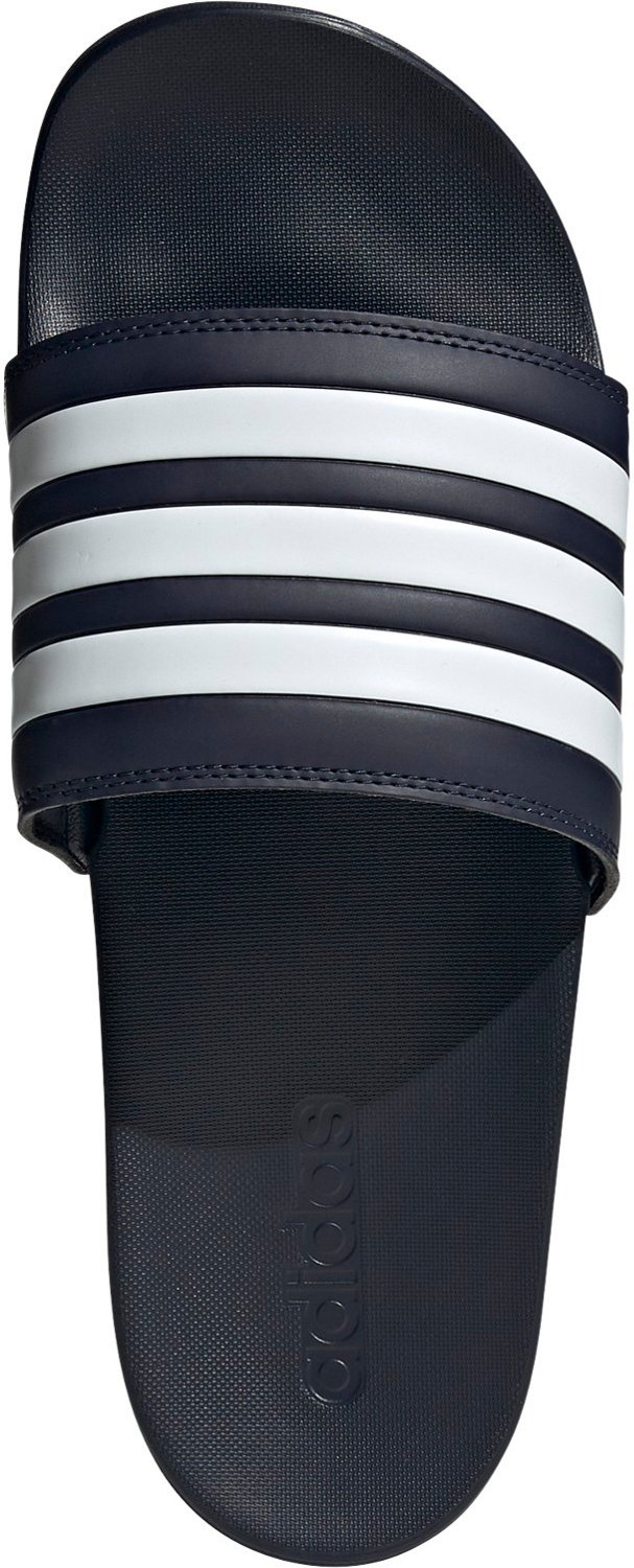 adidas Men's Adilette Cloudfoam Plus Swim Slides Academy