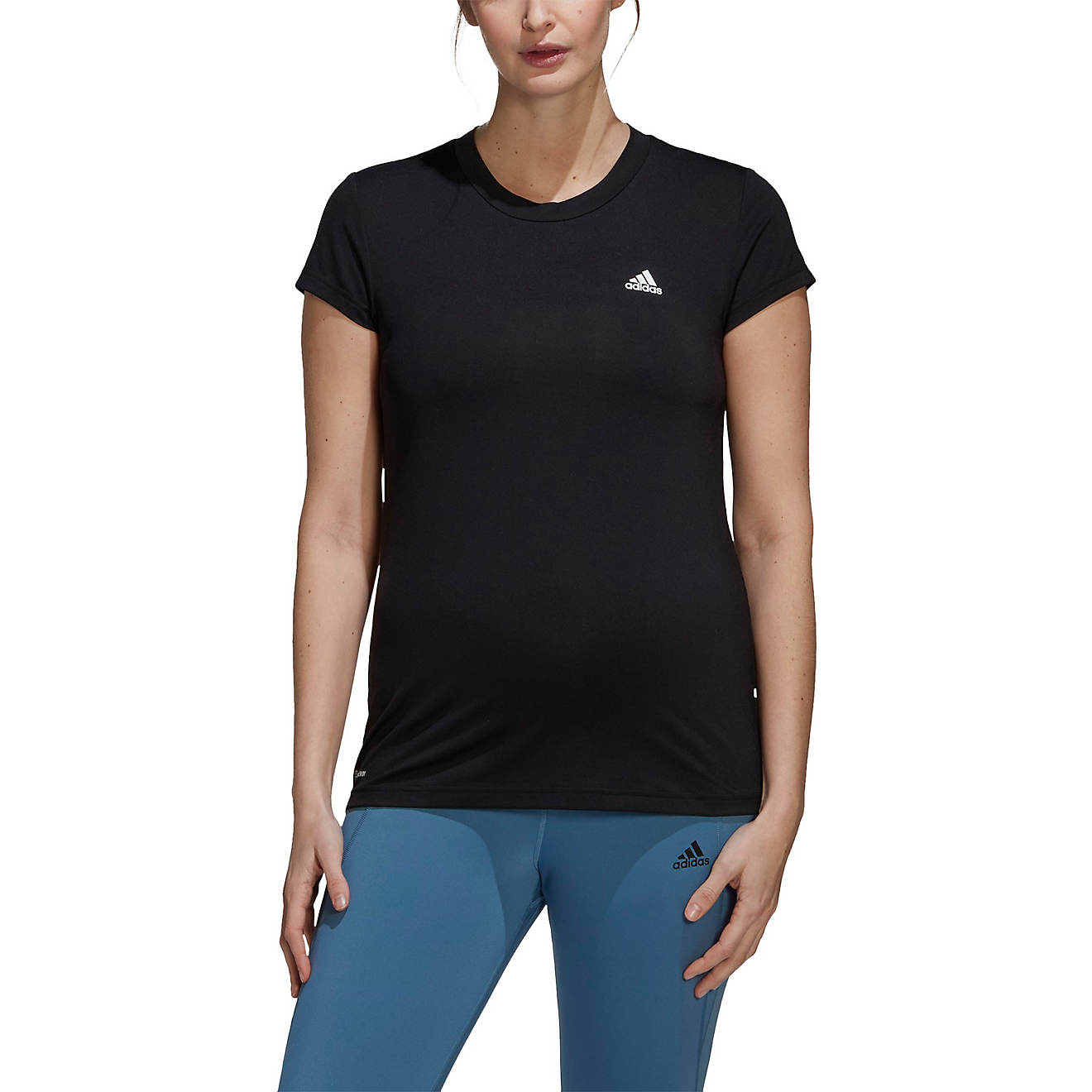adidas Women's Designed to Move Colorblock Sport Maternity Short Sleeve T-shirt                                                  - view number 1