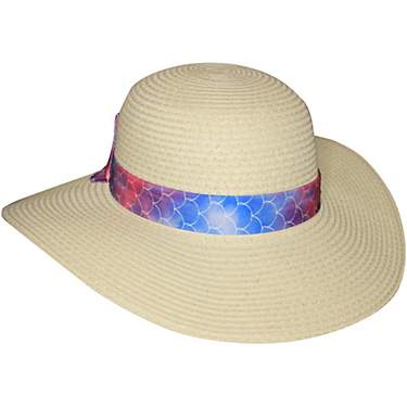 O'Rageous Girls' Tie-Dye Mermaid Band Sun Hat                                                                                   