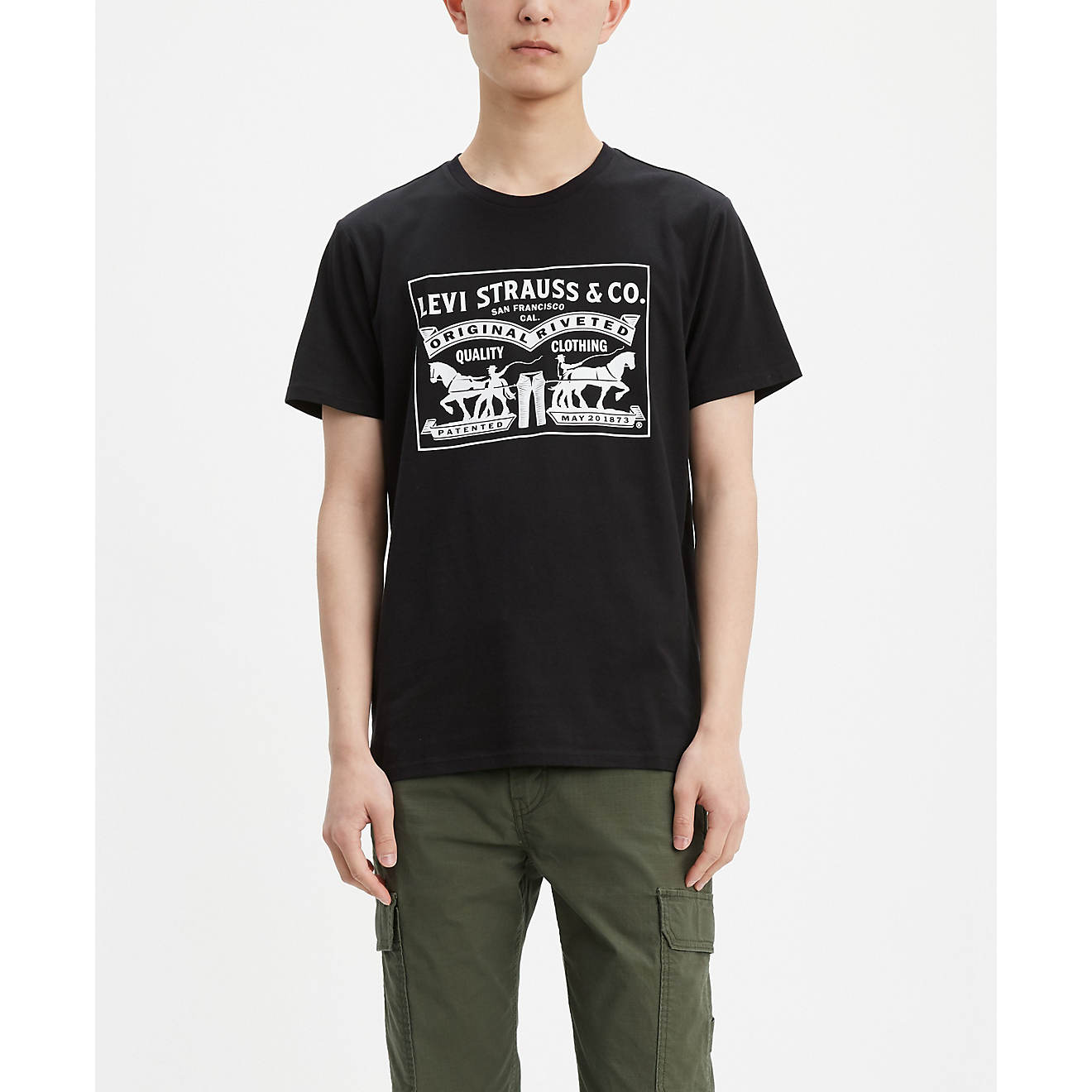 Levi's Men's 2-Horse Graphic T-shirt                                                                                             - view number 1