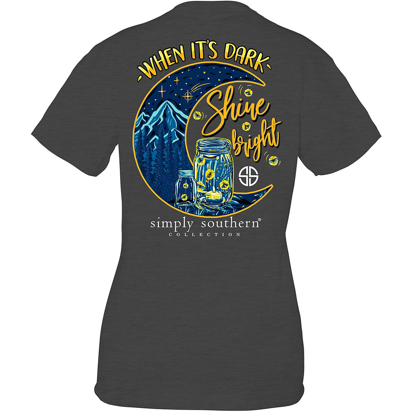 Simply Southern Girls' Shine Bright T-shirt                                                                                      - view number 1