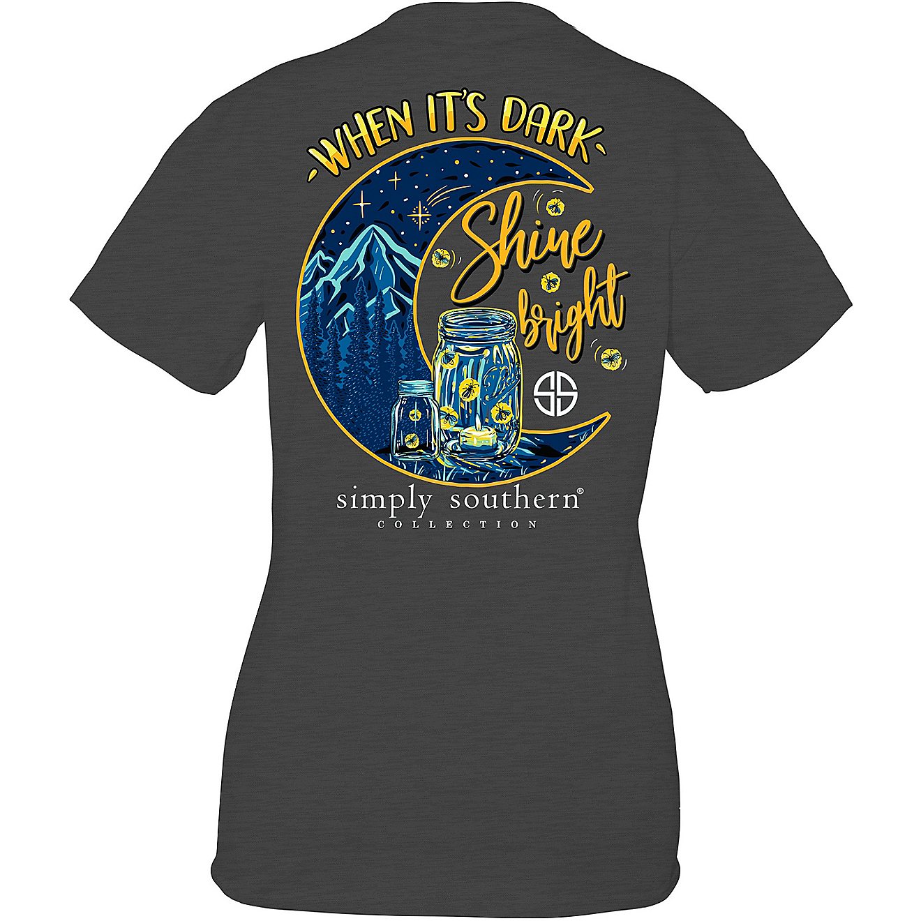 Simply Southern Girls' Shine Bright T-shirt                                                                                      - view number 1