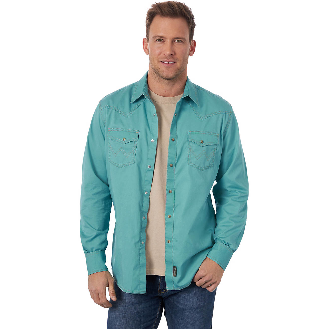 Wrangler Men's Retro Premium Long Sleeve Snap Shirt                                                                              - view number 1