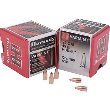 Hornady Traditional Varmint .22 Cal .224 45-Grain Reloading Bullets - 100 Rounds