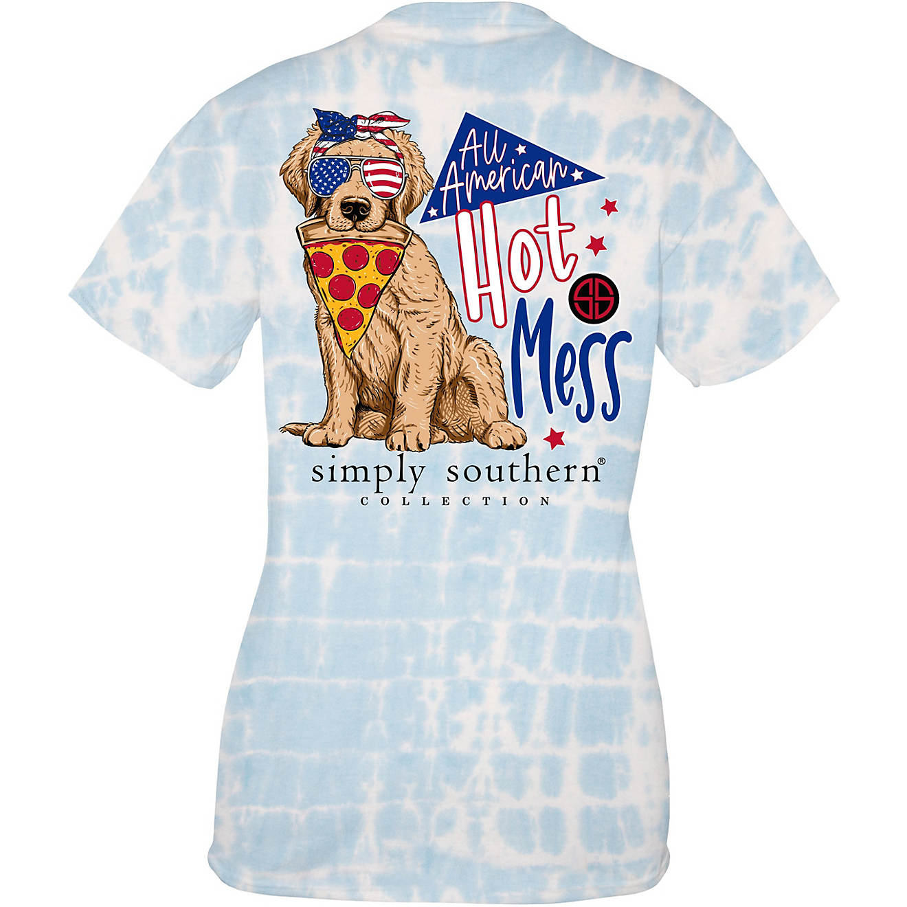 Simply Southern Girls' American Hot Mess T-shirt                                                                                 - view number 1