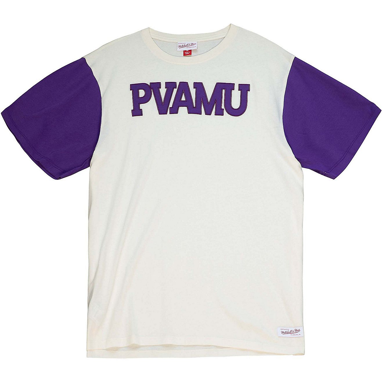Mitchell & Ness Men's Prairie View A&M University Color Block Short Sleeve T-shirt                                               - view number 1