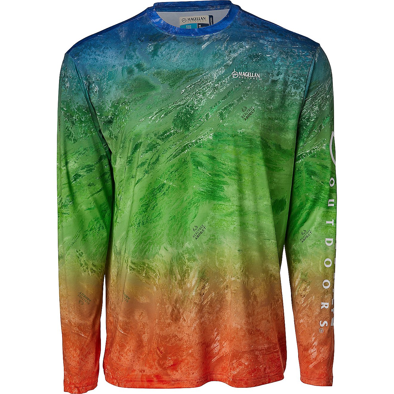 Magellan Outdoors Men's Realtree Aspect Tri Ombre Long Sleeve T-shirt                                                            - view number 1