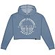 Uscape Apparel Women’s Southern Methodist University Pigment-Dyed Fleece Cropped Hoodie                                        - view number 1 image