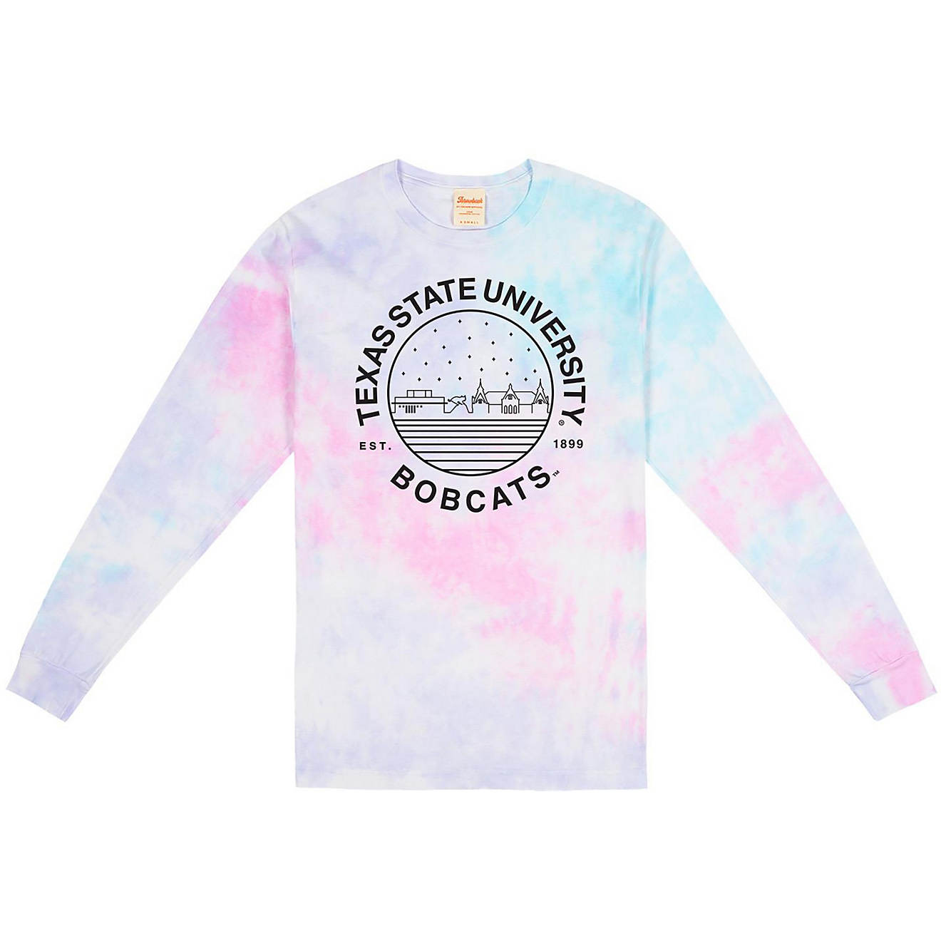 Uscape Apparel Women's Texas State University Pastel Tie Dye Long Sleeve T-shirt                                                 - view number 1