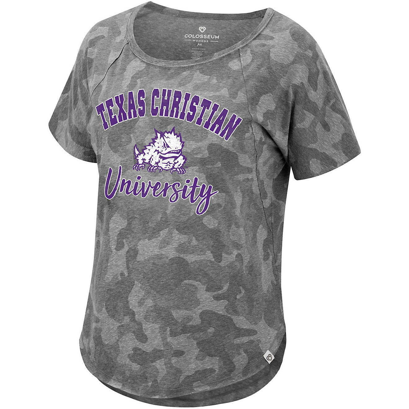 Colosseum Athletics Women's Texas Christian University Look Away Oversized T-shirt                                               - view number 1
