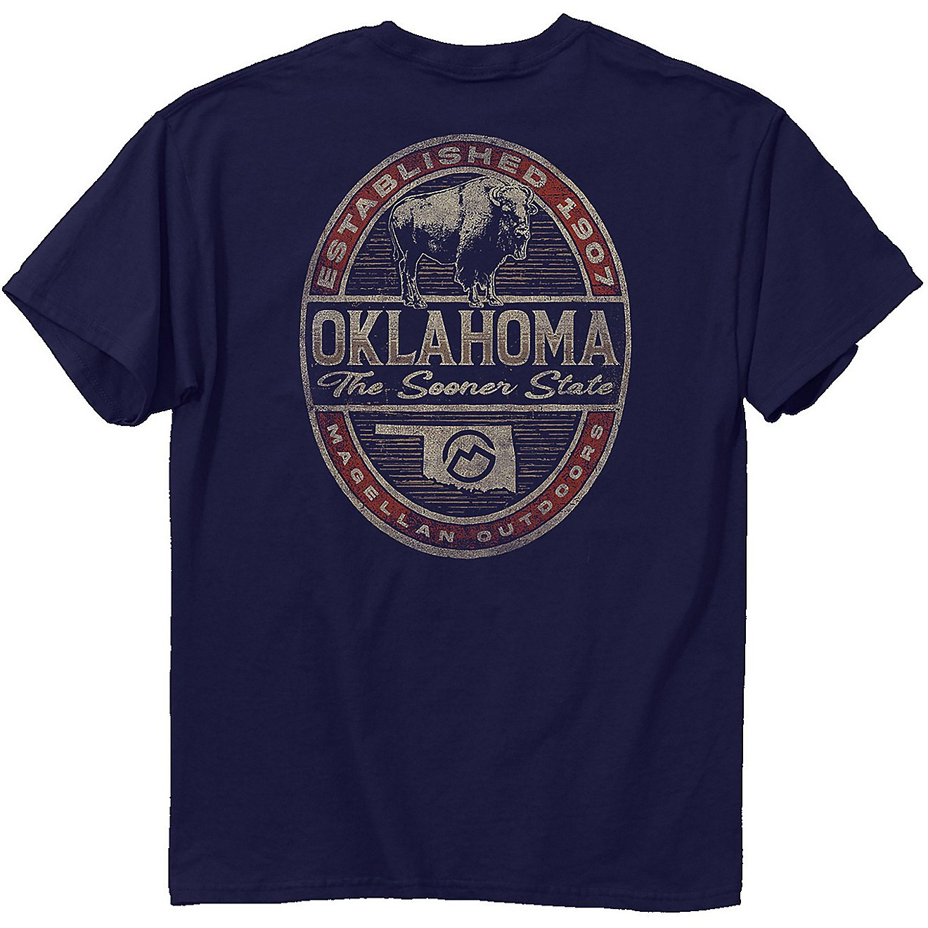 Magellan Outdoors Men's Oklahoma Label Graphic T-shirt                                                                           - view number 1