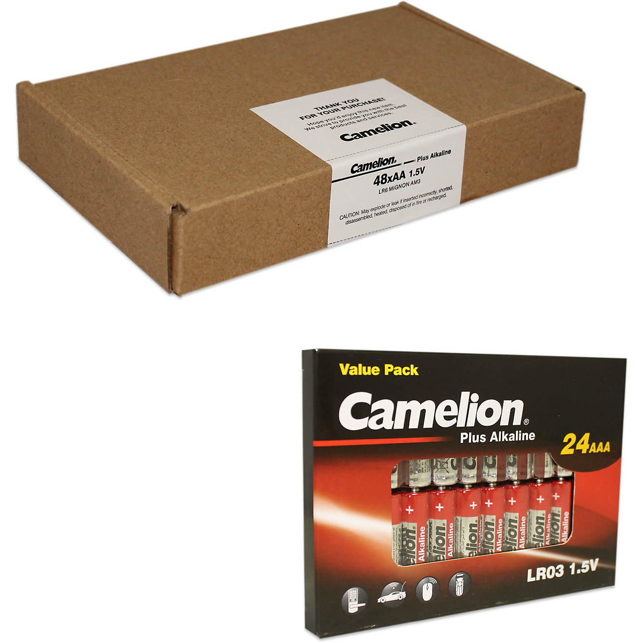 Camelion Plus AA + AAA Alkaline Batteries 72-Pack                                                                                - view number 1