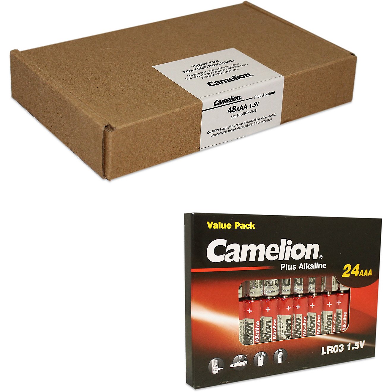 Camelion Plus AA + AAA Alkaline Batteries 72-Pack                                                                                - view number 1