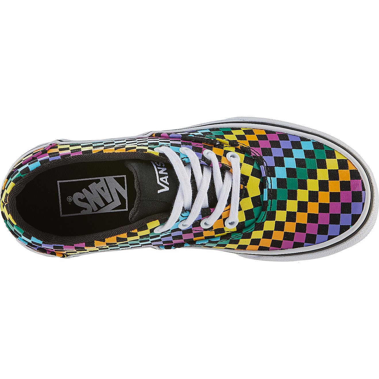 Vans Girls' Doheny Rainbow Check PSGS Shoes                                                                                      - view number 3