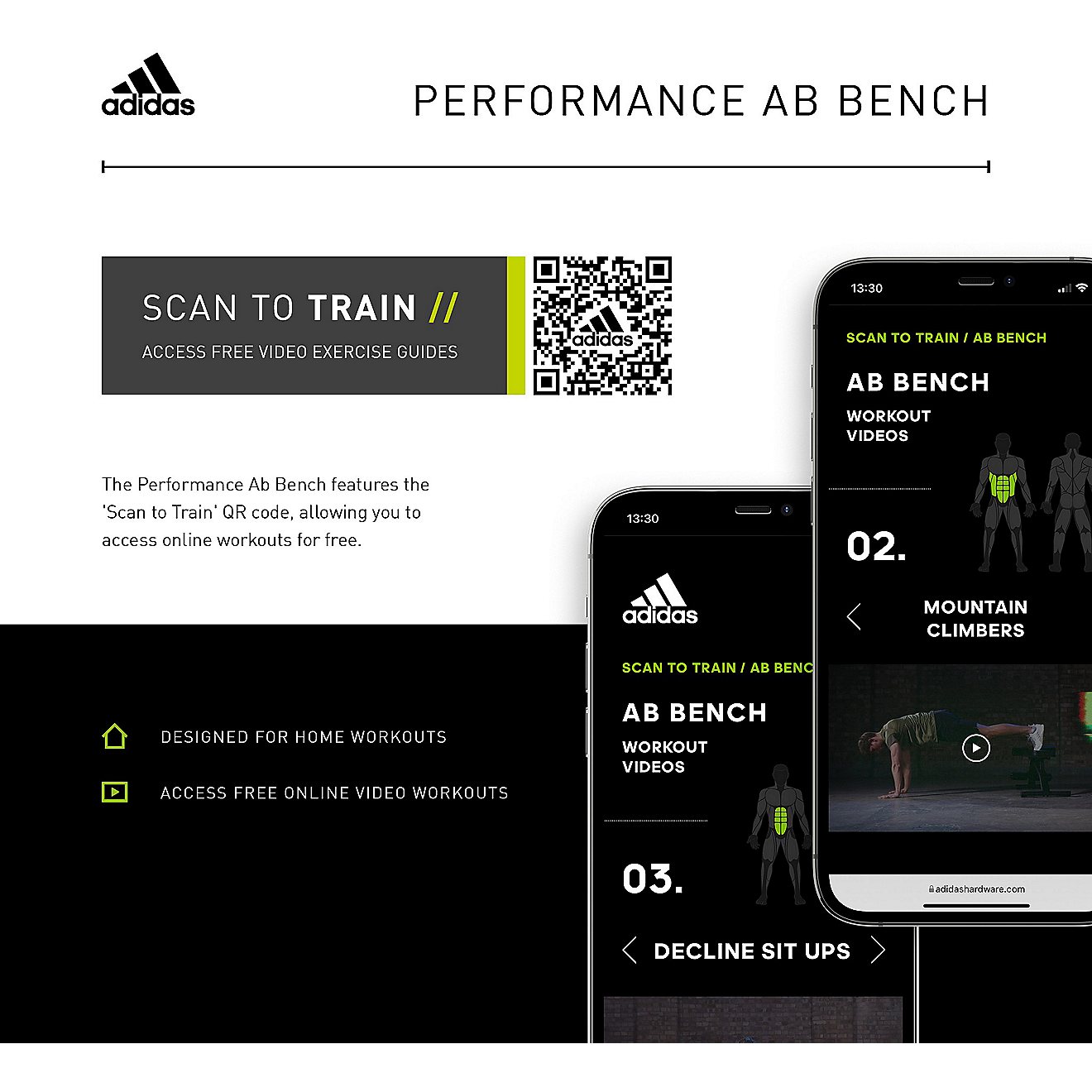 adidas Scan-To-Train Performance Ab Bench                                                                                        - view number 11