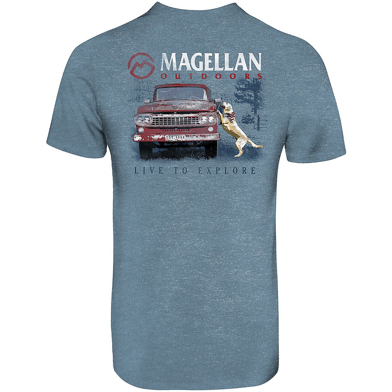 Magellan Outdoors Men's Go For A Ride Graphic Short Sleeve T-shirt                                                               - view number 1