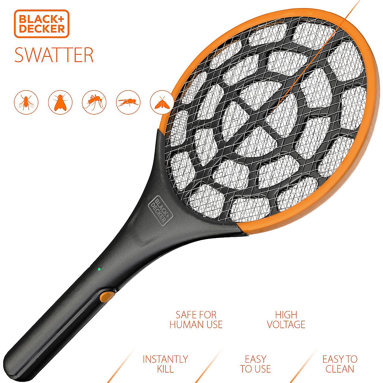 Black & Decker Indoor/Outdoor Battery-Powered Electric Fly Swatter                                                               - view number 4