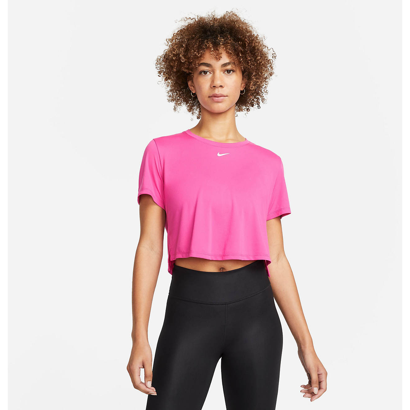 Nike Women's Dri-FIT One Standard Fit Short Sleeve Crop Top                                                                      - view number 1