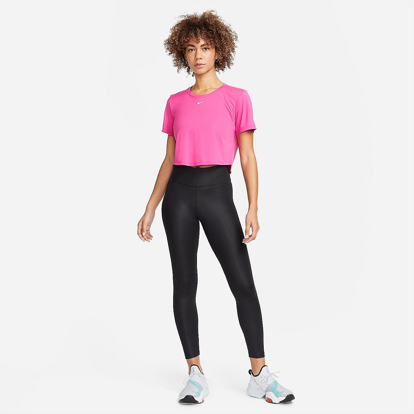 Nike Women's Dri-FIT One Standard Fit Short Sleeve Crop Top                                                                      - view number 4