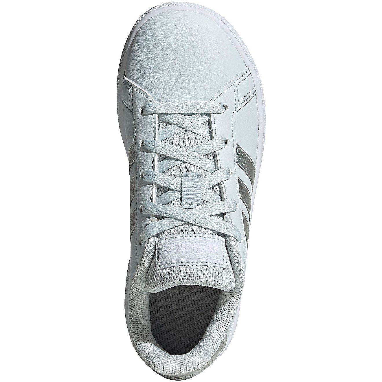 adidas Girls' Grand Court Metallic Tennis Shoes                                                                                  - view number 3