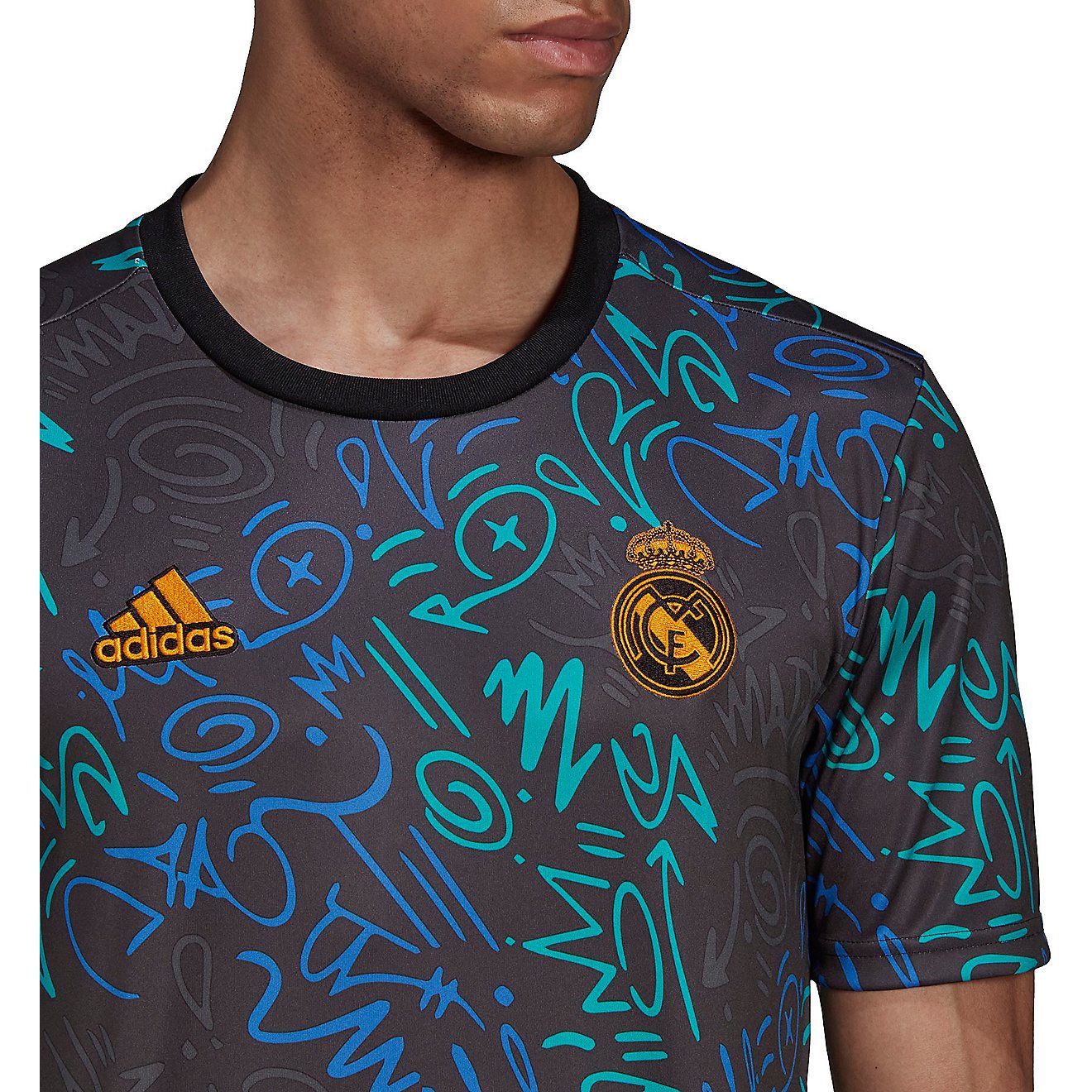 adidas Men's Real Madrid 21/22 Pre-Match Jersey                                                                                  - view number 3