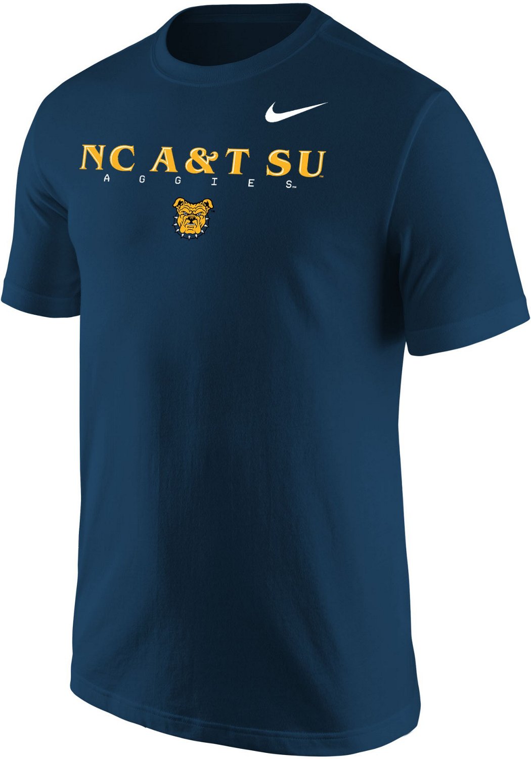 Nike Men's North Carolina A&t State University Core Cotton Short Sleeve 