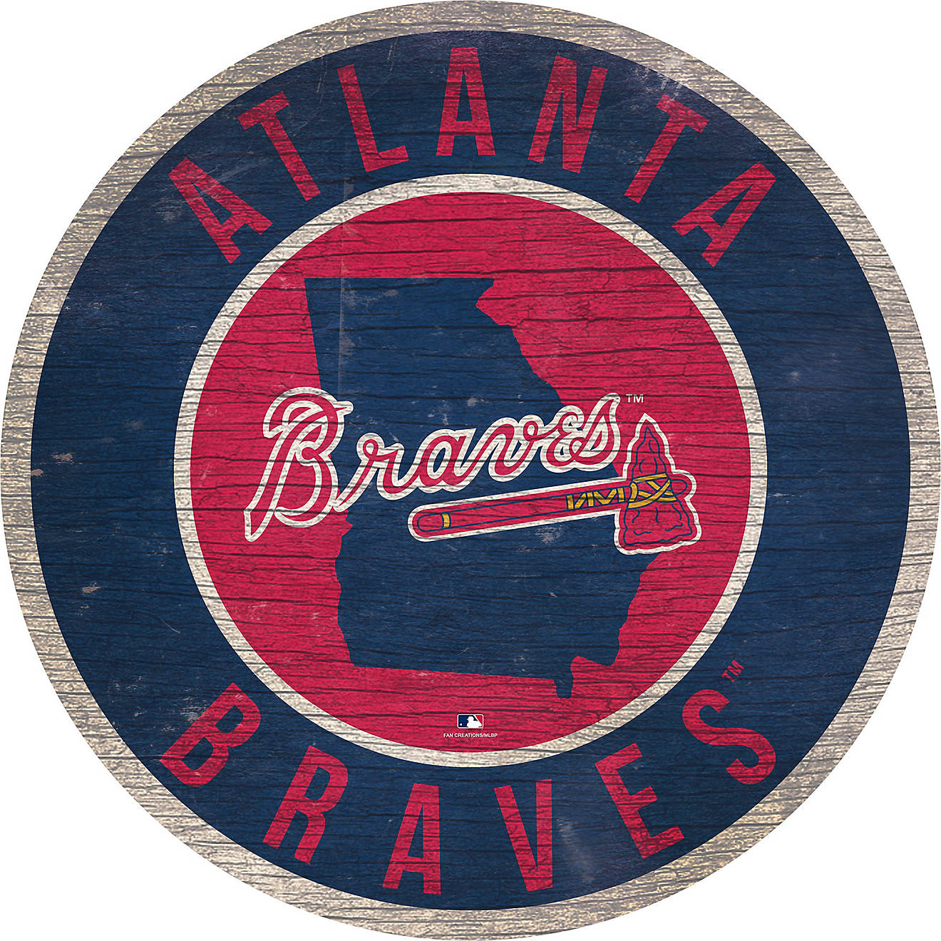 Fan Creations Toronto Atlanta Braves Circle State Sign                                                                           - view number 1