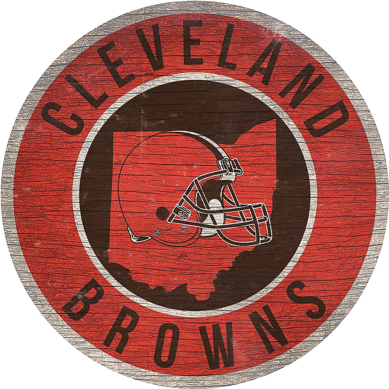 Fan Creations Cleveland Browns Circle State Sign                                                                                 - view number 1