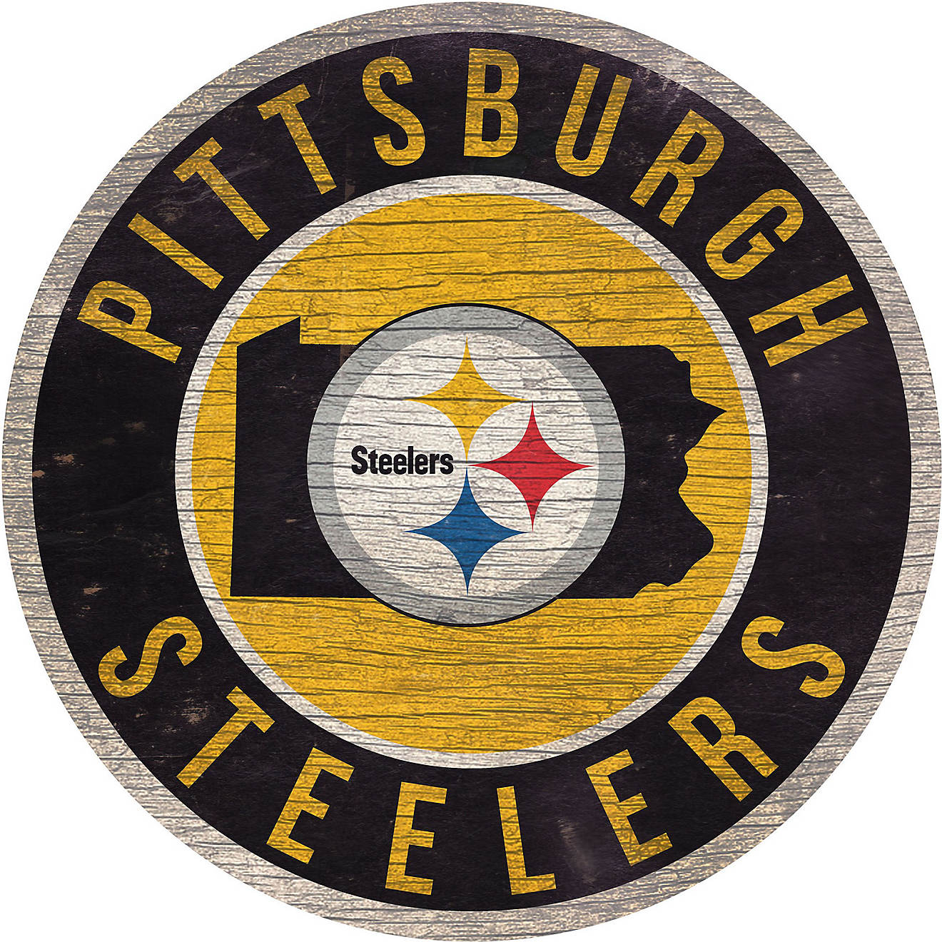 Fan Creations Pittsburgh Steelers Circle State Sign                                                                              - view number 1