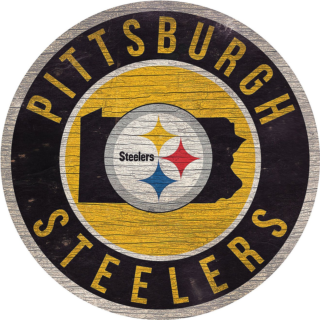 Fan Creations Pittsburgh Steelers Circle State Sign                                                                              - view number 1
